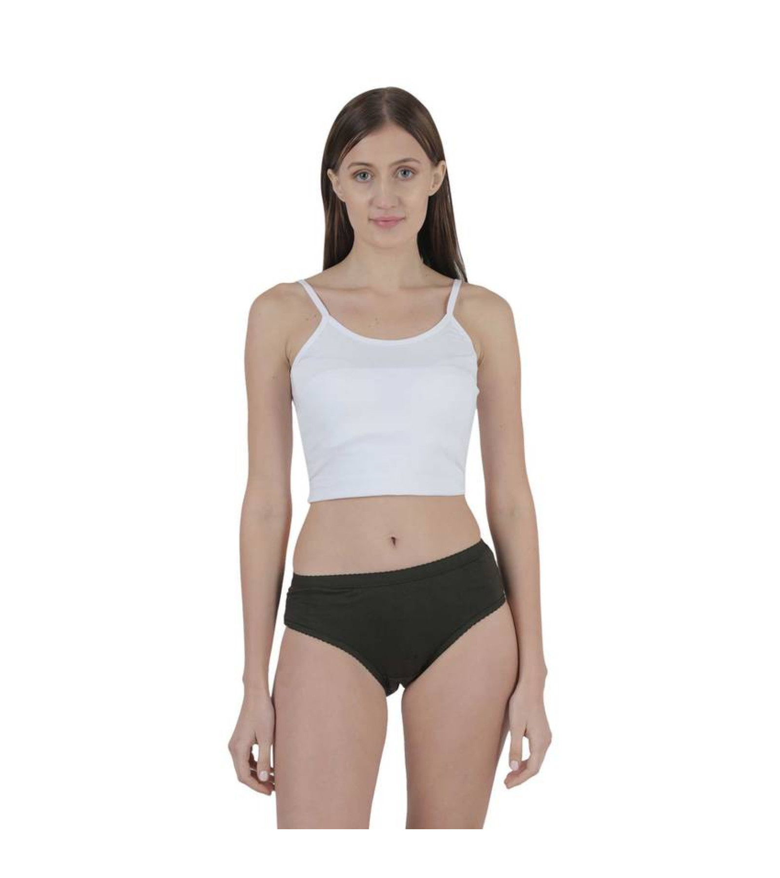 Vink Women's Cotton Plain Panty | Outer Elastic